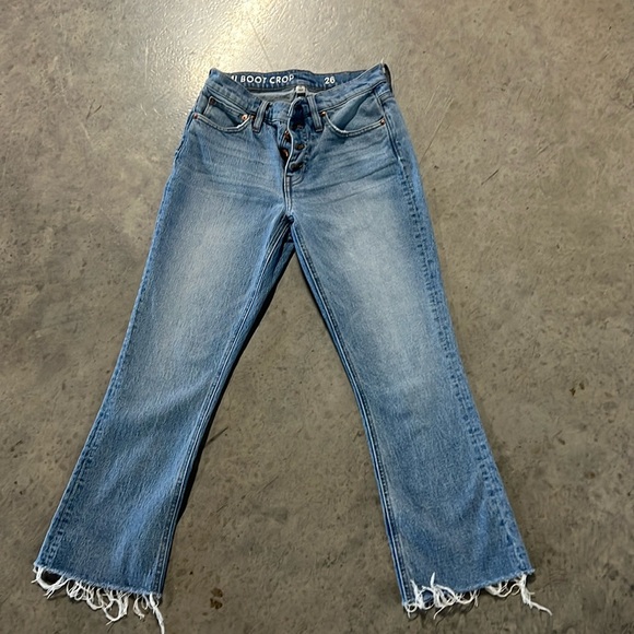 EUC J. Crew Billie Demi Boot Crop Jeans - Picture 1 of 4